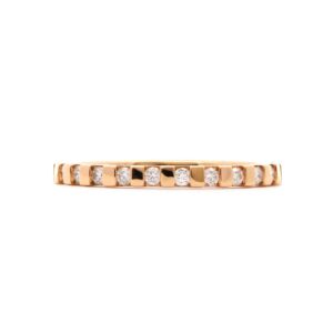 Diamond and 18K yellow gold band