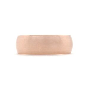 Rose gold comfort fit domed band