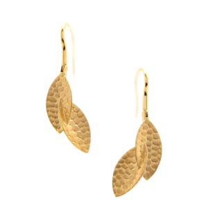 Gold earring drops