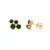 Emerald Cluster Earrings - Image 2