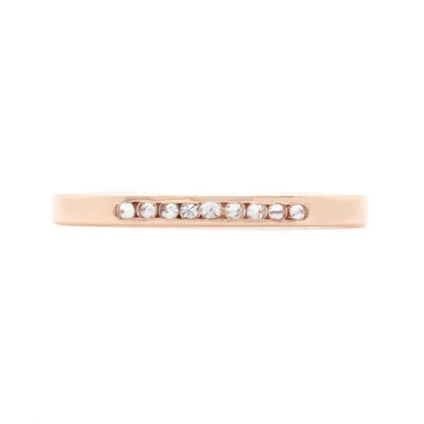 Rose gold and diamond ring