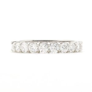 Platinum and diamond ring