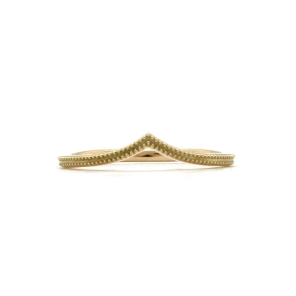 18K gold V band