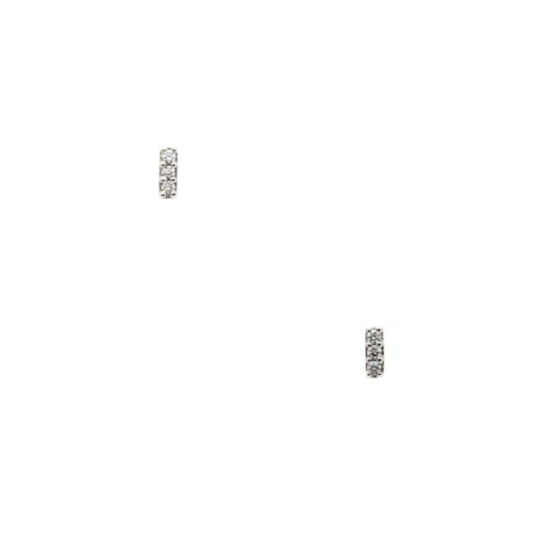 Mini white gold diamond studs