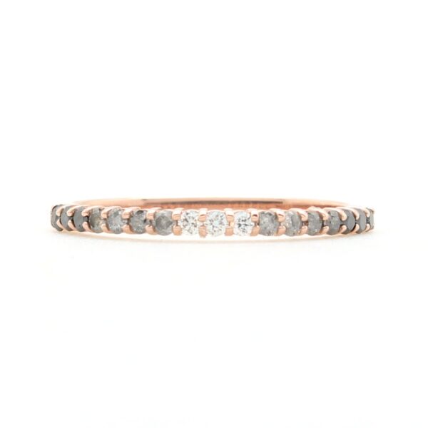 Rose gold and diamond ring