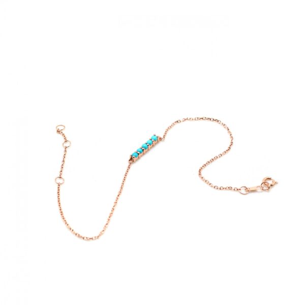 Turquoise Mini Bar Bracelet - Image 2