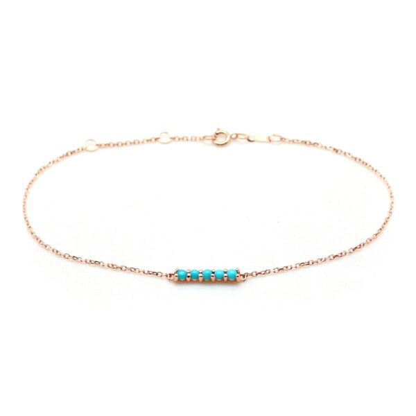 Turquoise mini bar bracelet