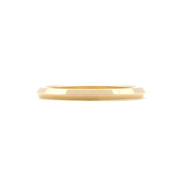 18K yellow gold peak band