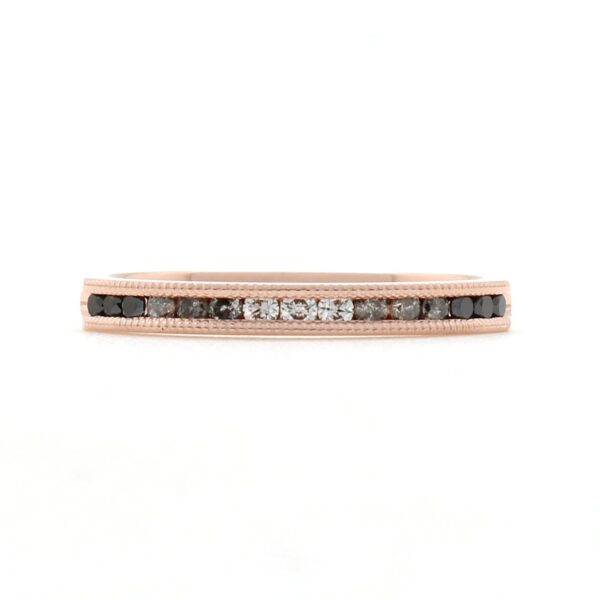 Diamond and gold channel band