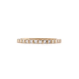 Thin bar set diamond band