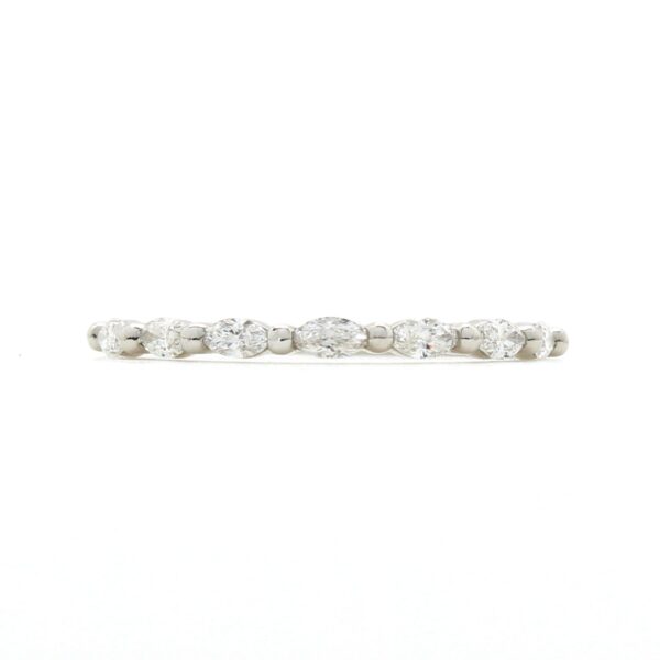 Platinum marquise diamond band