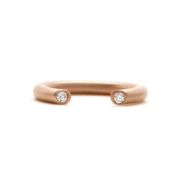 Rose gold diamond band