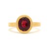 Rubellite Bezel Ring