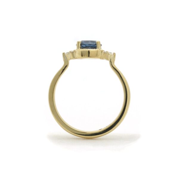 Sapphire Side Cluster Ring - Image 3