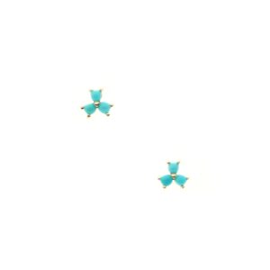 Triple Turquoise Studs