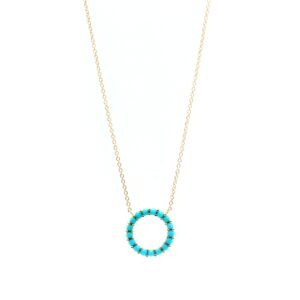 Turquoise necklace circle