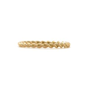 18K yellow gold braided band