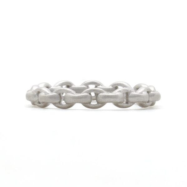 White Gold Chain Link Ring