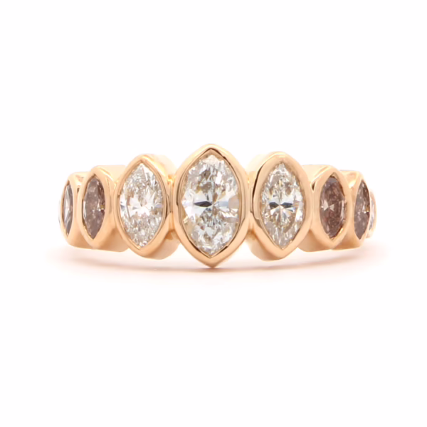 Graduated Marquise Diamond Ring