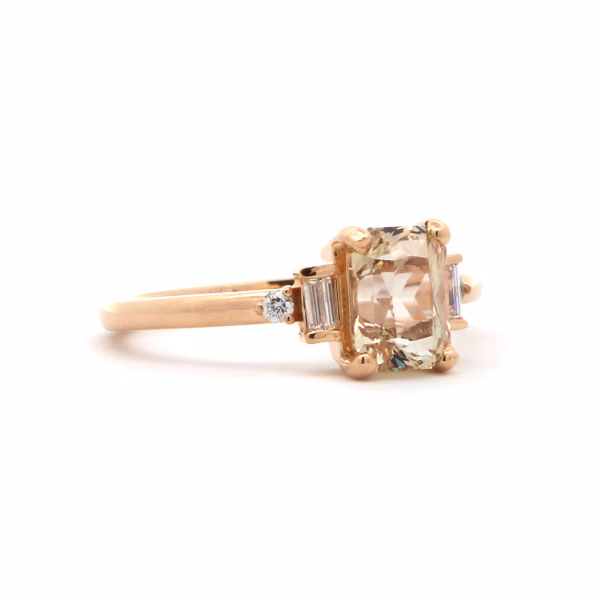 Champagne Sapphire Five Stone Ring - Image 2