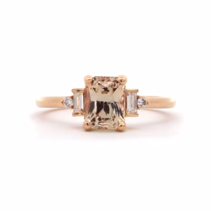 Champagne Sapphire Five Stone Ring