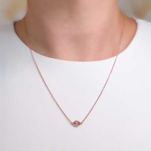 Cognac Marquise Diamond Necklace - Image 2
