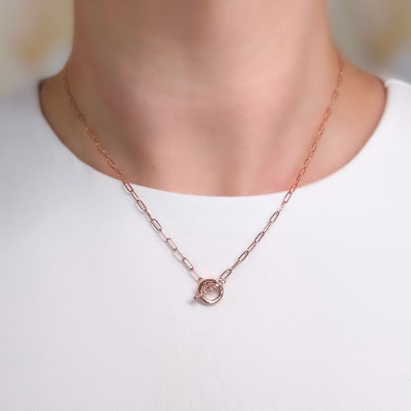 Diamond Toggle Necklace - Image 3